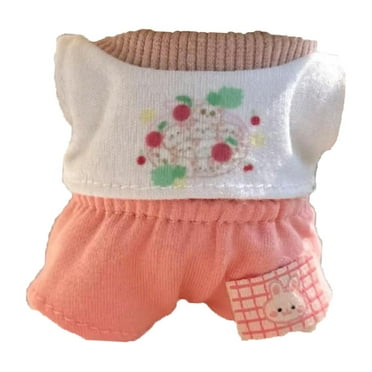DOLITY T and Pants Clothing for Little Gift Costumes Doll Clothes red