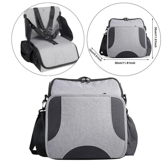 DOLITY Toddlers Booster Seat Travel Compact Stable Seat Portable Sitting Diaper Bag