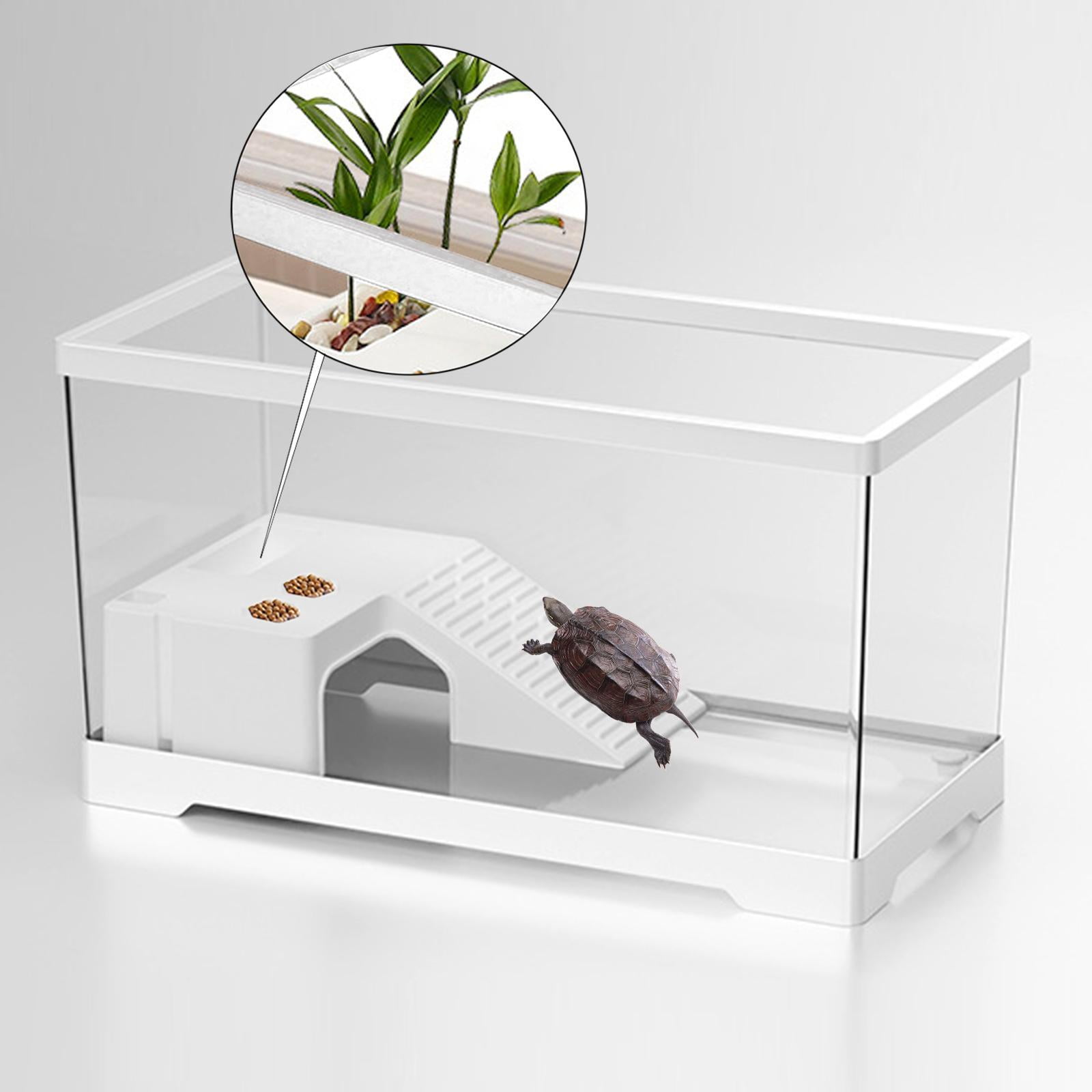 DOLITY Turtle Tank Bottom Drainage Terrapin Tortoise Enclosure Starter ...