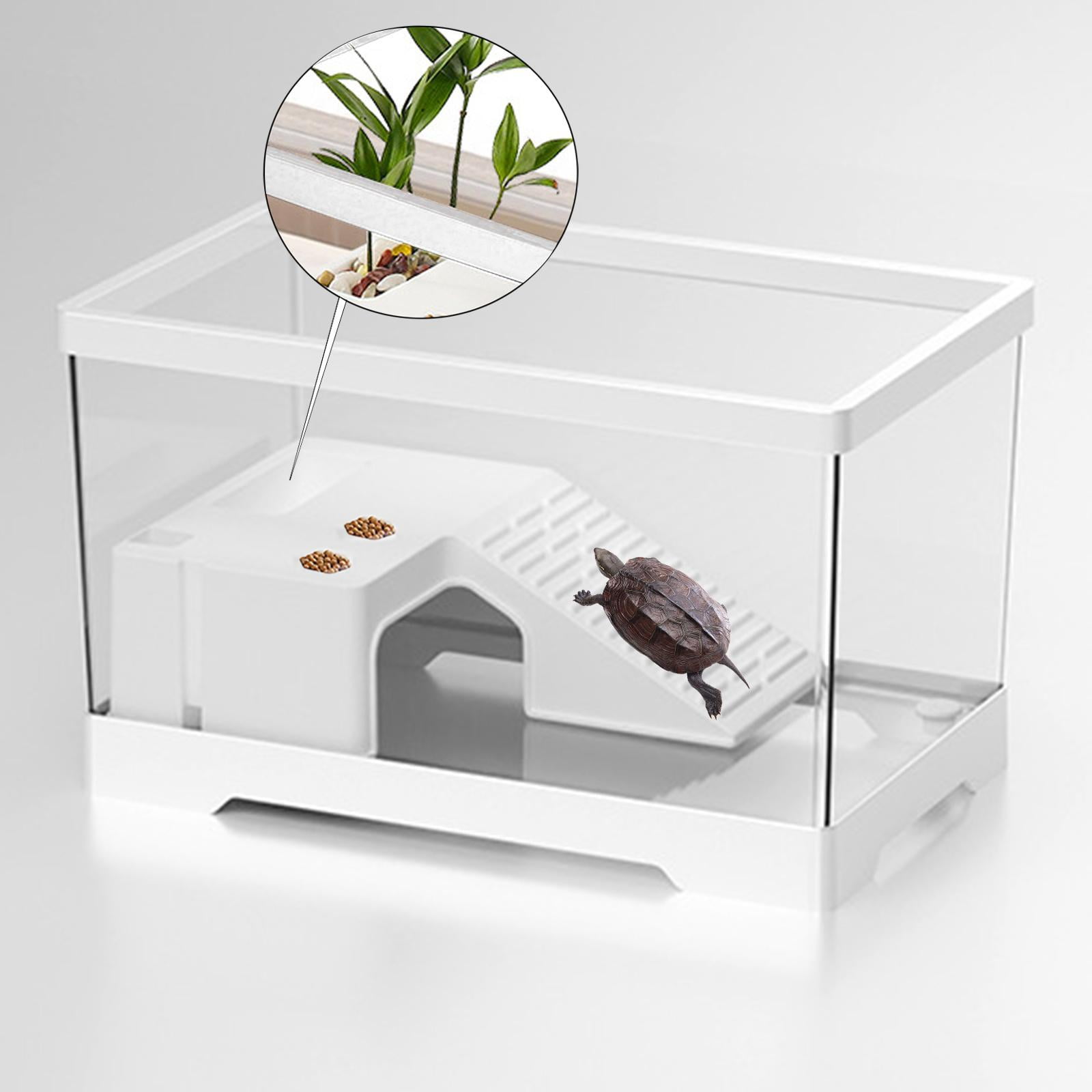 DOLITY Turtle Tank Bottom Drainage Terrapin Tortoise Enclosure Starter ...