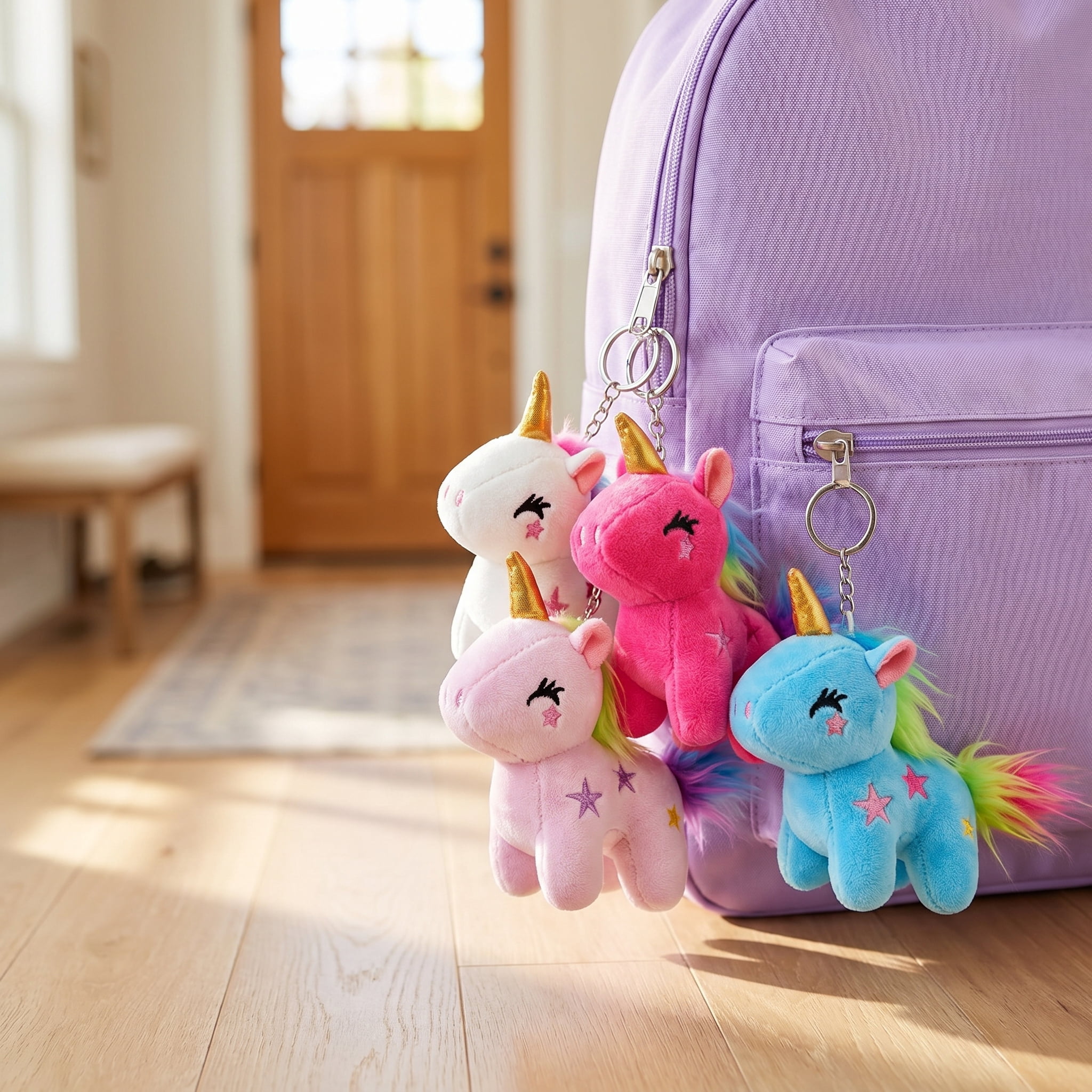 DOLIZU Unicorn Stuffed Animal 6.3'' Cute Soft Unicorn Plush Toy, Cute Unicorn Plush Charm.