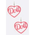 thumbnail image 1 of DOLL Iconic Cut Out Acrylic Earrings, 1 of 2