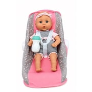 My Sweet Love Baby Doll Carrier Play Set, Pink and Gray Outfit, 14-inch Doll, 3 Pieces Included