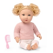 LullaBaby Baby Doll with Wavy Blonde Hair & Comb Blue Eyes & Fair Skin Tone