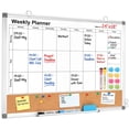 thumbnail image 1 of DOLLAR BOSS Weekly Dry Erase Calendar Whiteboard for Wall, 24" x 18" Double-Sided Weekly Planner White Board Cork Combo, Hanging & Wall Mount Bulletin Board for Home, Office, School, Kitchen, 1 of 9