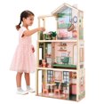thumbnail image 1 of KidKraft Click & Play Fully Assembled Pop-Up Wooden Dollhouse; 50 Pieces, 1 of 11