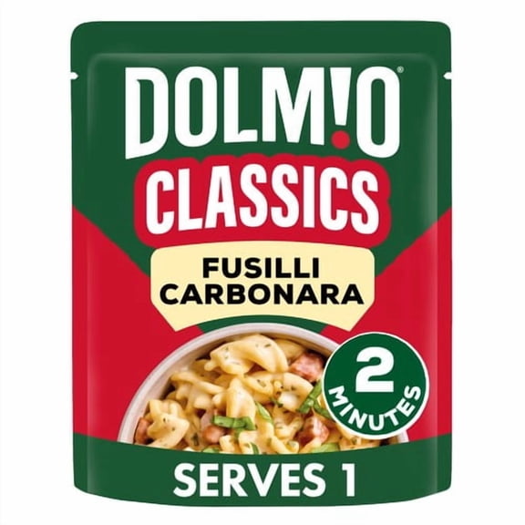 DOLMIO Classics Fusilli Carbonara 250g, British Import (Pack of 3)