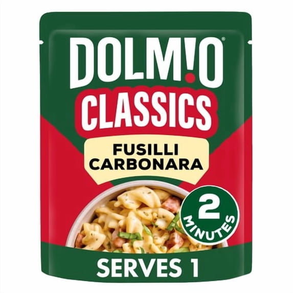 DOLMIO Classics Fusilli Carbonara 250g, British Import (Pack of 3)