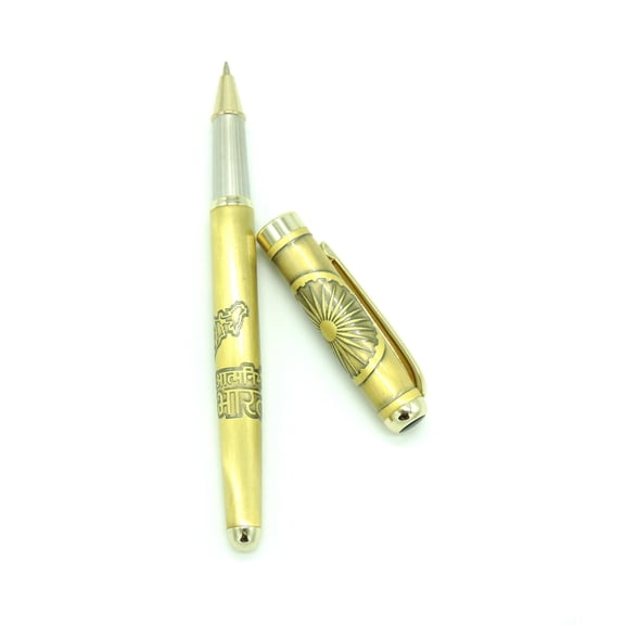 DOLPHIN ENTERPRISES Atmanirbhar Bharat Ballpoint Pen, Smooth Writing Black Ink Pen, Medium Point, Comfortable Grip