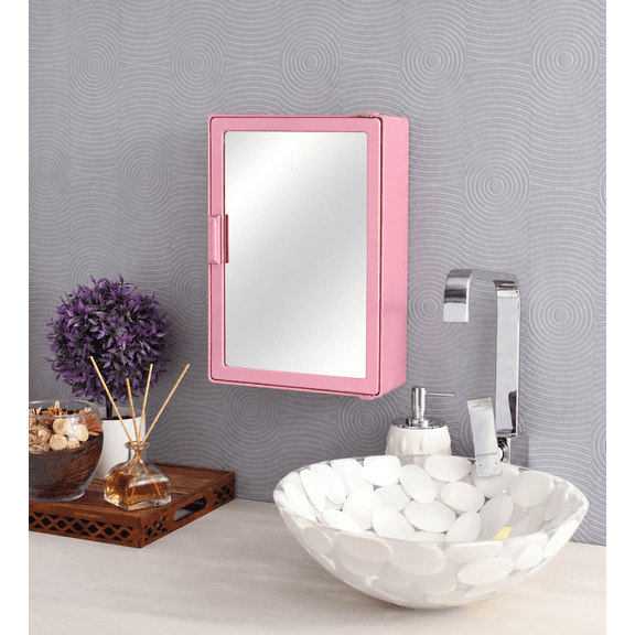 DOLPHIN ENTERPRISES Wall Mounted Bathroom Mirror Cabinet with Storage | Modern Medicine Cabinet with Mirror Door | Space Saving Organizer