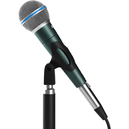 Dolphin MCX30 Handheld Dynamic Vocal Microphone, HQ Direct Connection Audio 1/4, Durable, Crystal Clear Sound, Detachable 14ft XLR Cable, Mic Stand Clip, & Carry Case