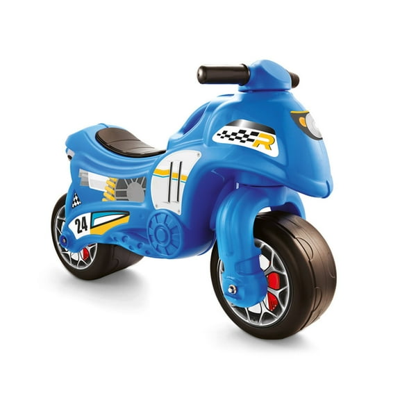 DOLU My First Moto Balance Bike Ride-On, Foot-Powered Balancing Toddler Toy, Blue