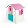 thumbnail image 1 of DOLU Pink Cottage Playhouse, Indoor/Outdoor Toy House Set for Kids Age 2+ Years, 1 of 7
