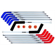 DOM Pro Hockey Stick Set, Includes 8 Sticks, 2 Goalie Sticks, 2 SuperPucks and 2 Balls