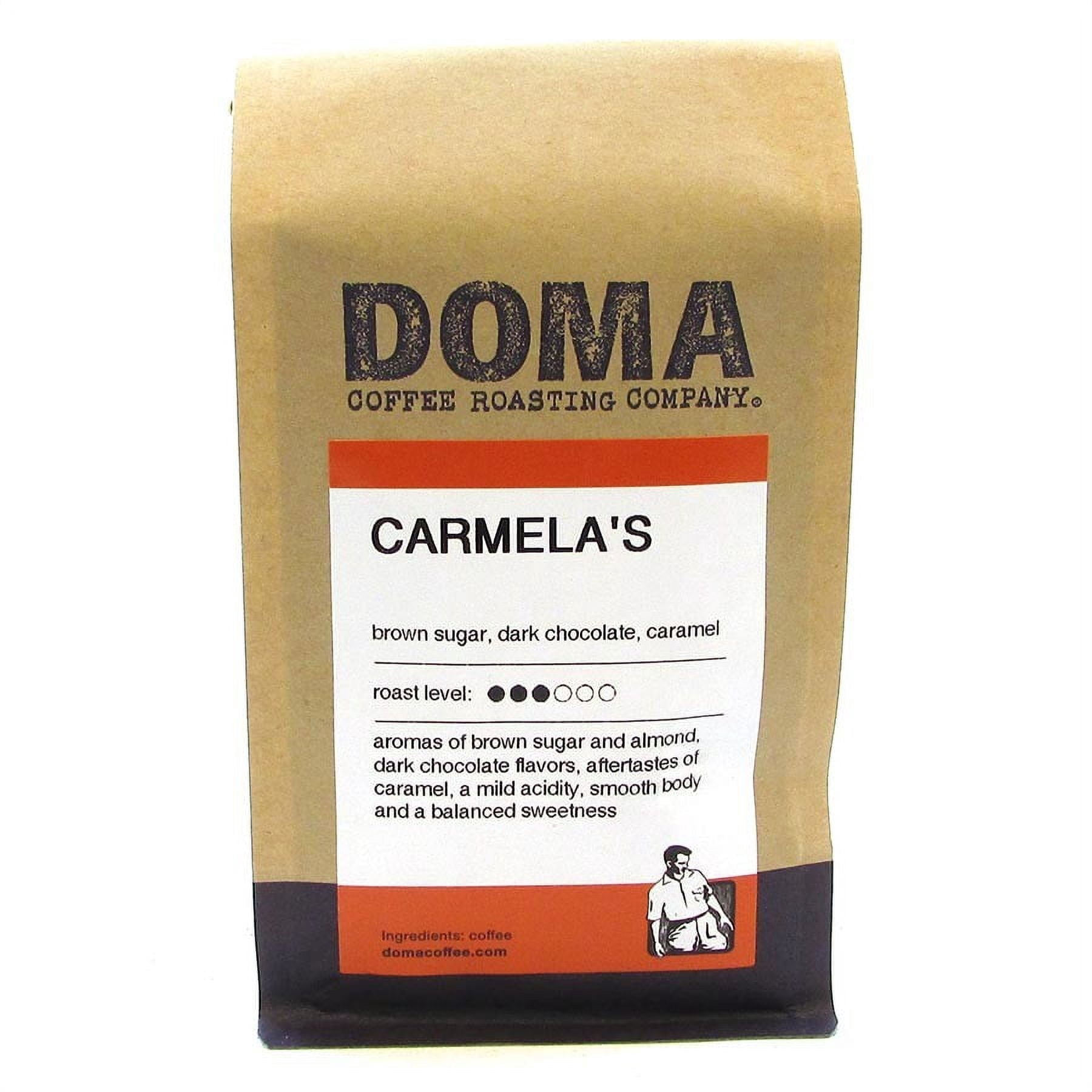 DOMA 234597 Carmela's Blend Whole Bean Coffee 12 oz.