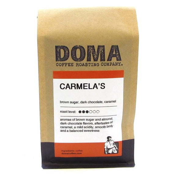 DOMA 234597 Carmela's Blend Whole Bean Coffee 12 oz.