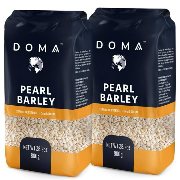 DOMA Pearl Barley 3.52lb (2x1.76 lb) – Great for Soups, Stews, Salads, Risotto, Pilaf, Nutrient-Rich, Premium Grains, Non-GMO