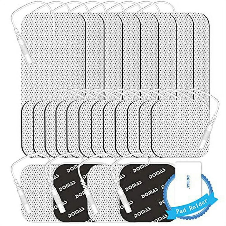 DOMAS TENS Unit Replacement Pads, 24 PCS Reusable Set, Thickened  Self-Adhesive Electrode Pads for EMS Muscle Stimulator Massager (8 Pieces  of 2x4