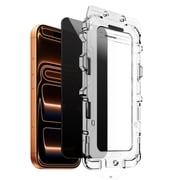 DOMAVER 2 Pack iPhone 17 Pro Max Screen Protector 6.9-Inch Instant Installation Tempered Glass HD Clear Full Coverage Protection for iPhone 17 Pro Max Screen Protector
