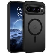 DOMAVER Google Pixel 10 Pro XL Case 6.8", Magnetic MagSafe Compatible, Slim Shockproof Protective Cover, Translucent Matte, Black