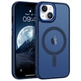 thumbnail image 1 of DOMAVER Magnetic iPhone 13 Case / iPhone 14 Case (6.1") - Slim Matte Translucent Cover | MagSafe Compatible | Shockproof Protective | Navy Blue, 1 of 9