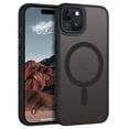 thumbnail image 1 of DOMAVER Magnetic iPhone 14 Plus Case / iPhone 15 Plus Case (6.7") - Slim Fit Matte Translucent Cover | MagSafe Compatible | Shockproof Anti-Yellowing | Black, 1 of 10