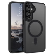 DOMAVER Samsung Galaxy S26 Case 6.3 Inch, MagSafe Compatible Matte Translucent Cover, Slim Shockproof Protective - Black