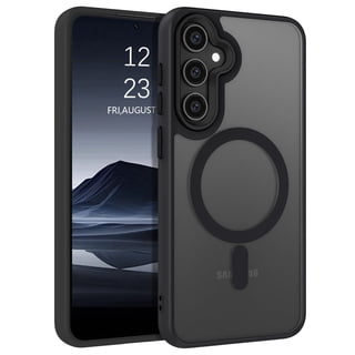 DOMAVER Samsung Galaxy S26 Plus Case 6.7 Inch, MagSafe Compatible Matte Translucent Cover, Slim Shockproof Protective - Black