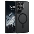 thumbnail image 1 of DOMAVER Samsung Galaxy S26 Ultra Case 6.9 Inch, MagSafe Compatible Matte Translucent Cover, Slim Shockproof Protective - Black, 1 of 8