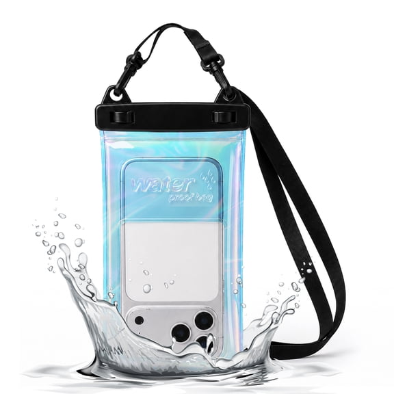 DOMAVER Waterproof Phone Pouch, Universal Case Compatible for iPhone 17 16 15 14 13 Pro Max Plus Up to 8.9", IPX8 Beach Travel Essentials