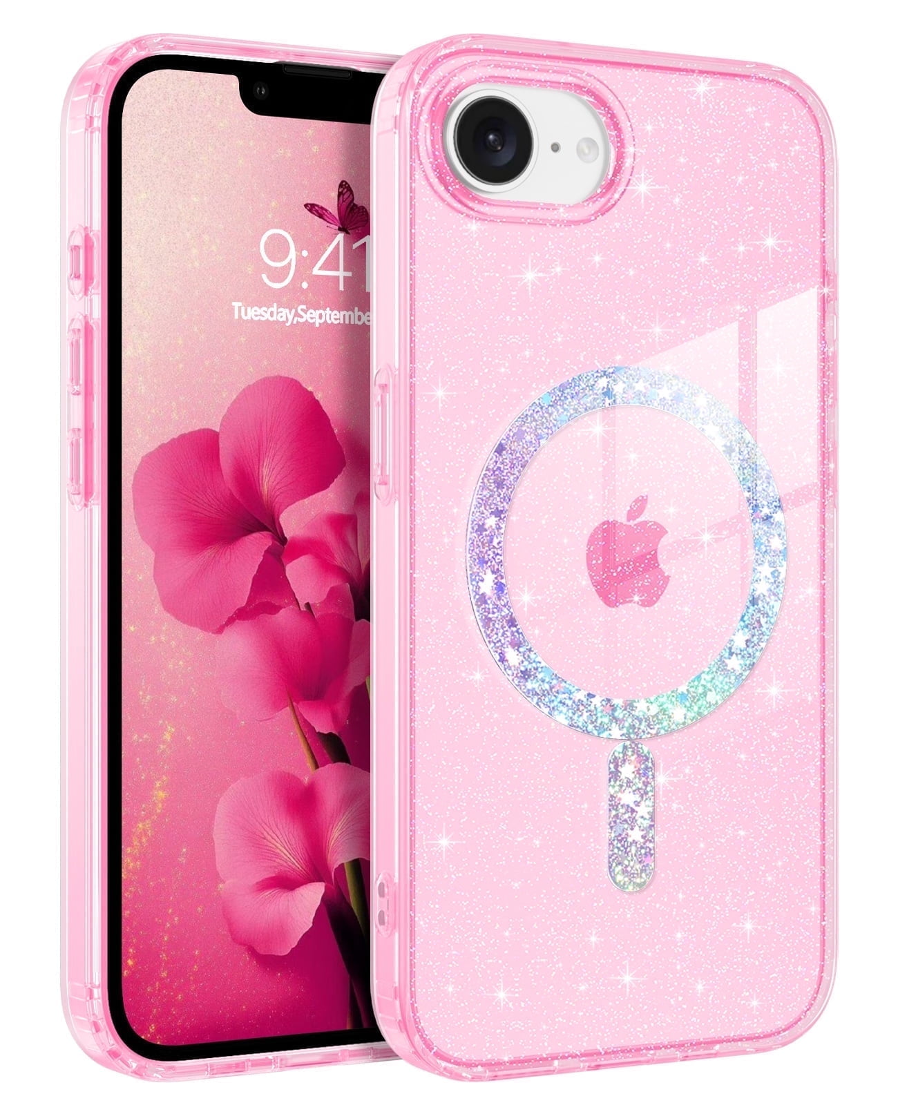 DOMAVER Coque iPhone SE 2022 avec Cordon, Silicone Liquide Étui iPhone SE 2022 Téléphone iPhone
