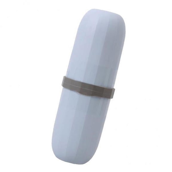 DOMELAY 2X Travel Toothbrush Cup Capsule Wash Gargle Cup Toothpaste blue