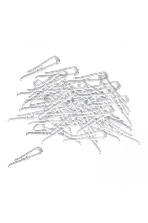 2x200x Transparent Alligator Clip, Shirt Clip U Shape Clothespins 38/40mm Shirt Fixing Packing Clip, for Sleeves, Dress, Stockings, Bra, Ties , Clear, 2 Pcs