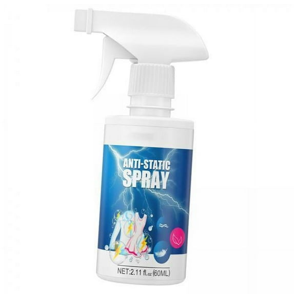 DOMELAY 2xAnti Static Spray Clothing Static Remover Spray Portable Fabric Static Spray Remove Electrostatic Sprays for Curtains Clothes , Blue, 4 Pcs