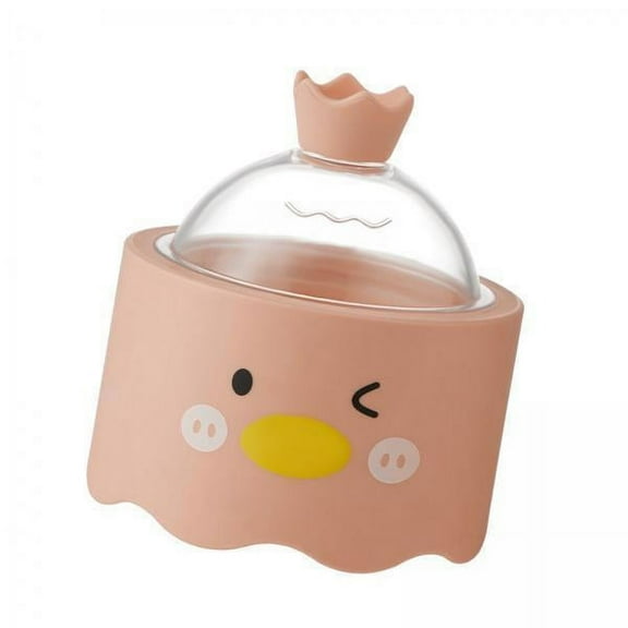 DOMELAY 2xLarge Ice Ball Maker Easy Release Silicone for Drinks Homemade Friends Pink