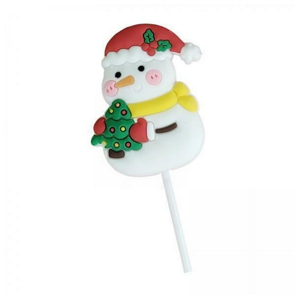 DOMELAY 2xMerry Christmas Cake Toppers Holiday Colorful Party Supplies Cake Decorating T