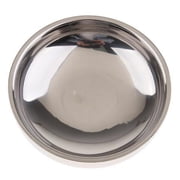 DOMELAY 2xStainless Steel Double Wall Seasoning Dish Sauce Dipping Bowl 14cm