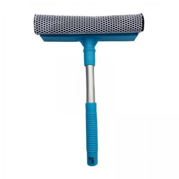 DOMELAY 2xWindow Squeegee Double Sided Window Washer Squeegee for Bathroom Blue