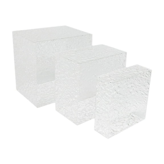 DOMELAY 3 Pieces Acrylic Buffet Food Display Stands for Wedding Snacks Brunch