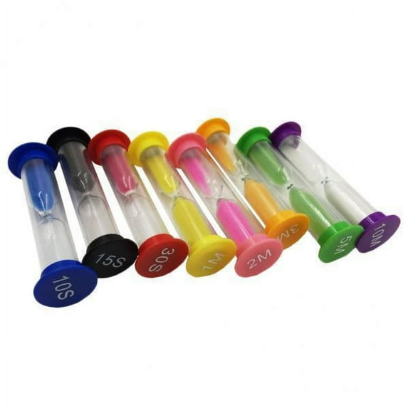DOMELAY 3x10/15/ & 1+2+3+5+10 Minutes Sandglass Hourglass Timer Set 3 Pcs