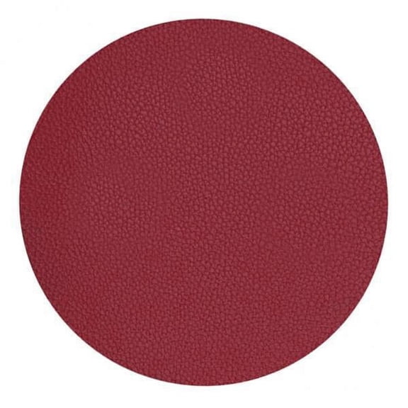 DOMELAY 3xPU Leather Table Drink Cup Mat Heat Insulated Pad Coasters 5 Colors Red