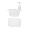 thumbnail image 1 of DOMELAY 3xSoap Dispenser and Sponge Holder Dishwashing Soap Pump Dispenser for Kitchen, 1 of 9