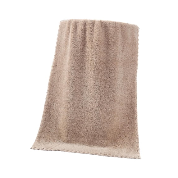 DOMELAY Absorbent Bath Towel 35cmx75cm Multipurpose Home Lightweight Towel Beige
