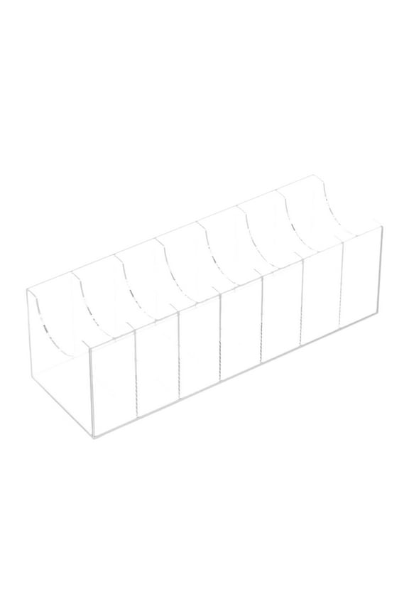 Acrylic Belt Organizer Box Container Belt Rack for Underwear Watches Bow Tie 7 Compartments