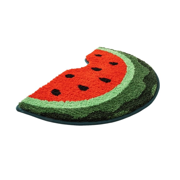 DOMELAY Bathroom Floor Mat Entrance Rug Decoration Super Absorbent Watermelon Shaped Non