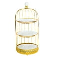 thumbnail image 1 of DOMELAY Bird Cage Cake Dessert Stand Metal Holder for Table Centerpiece Wedding Home three layer, 1 of 8