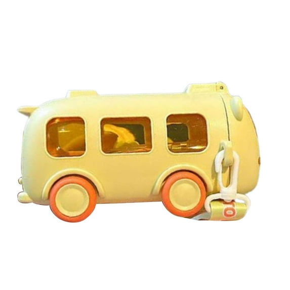 DOMELAY Bus Water Bottle 500ml Drinking Bottle for Boys and Girls Child Yellow