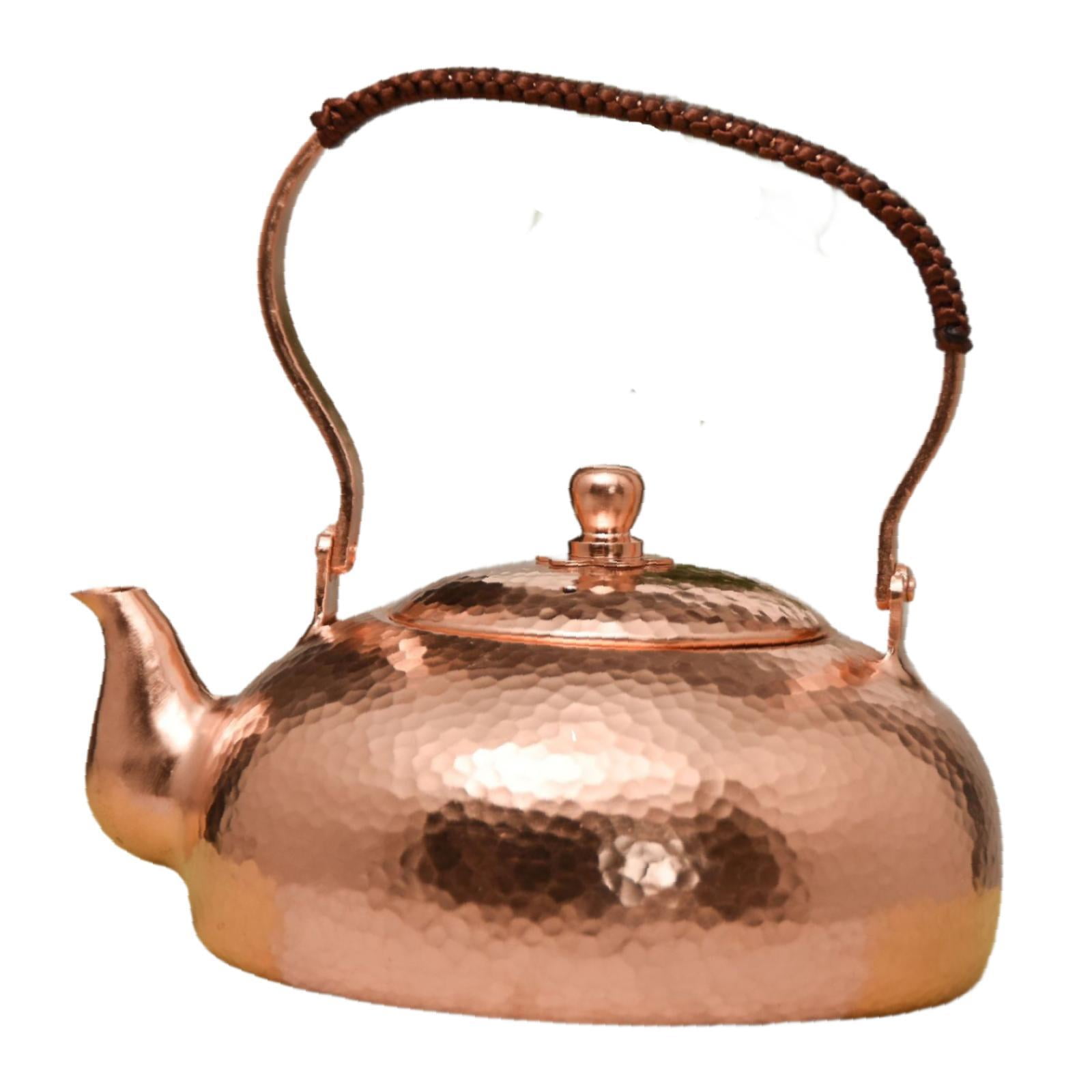 DOMELAY Chinese Teapot 2000ml Copper Tea Kettle for Gas Stoves