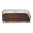 thumbnail image 1 of DOMELAY Desktop Storage Rack Wood Paper Towel Holder for Kitchen Countertop Bathroom, 1 of 9