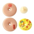 thumbnail image 1 of DOMELAY Dishwashing Brush Cleaning with Suction Cup Kitchen Cleaning Sponge for Home Use 1 Yellow 2 Pink, 1 of 9